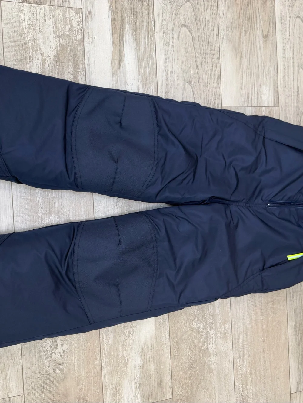 Champion VentureDry Kids Snow Bib Overalls Size M 8-10 Blue Navy Ski Pants EUC